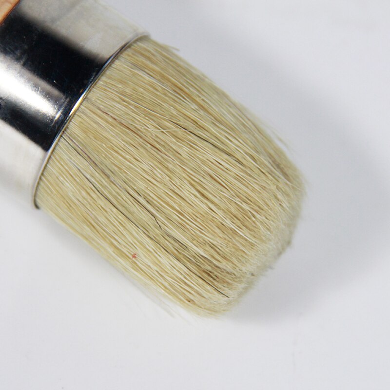 2 tommer kridtmaling voks pensel til maling eller voksning af møbler stencils boligindretning bbq træ store børster med naturlige børster