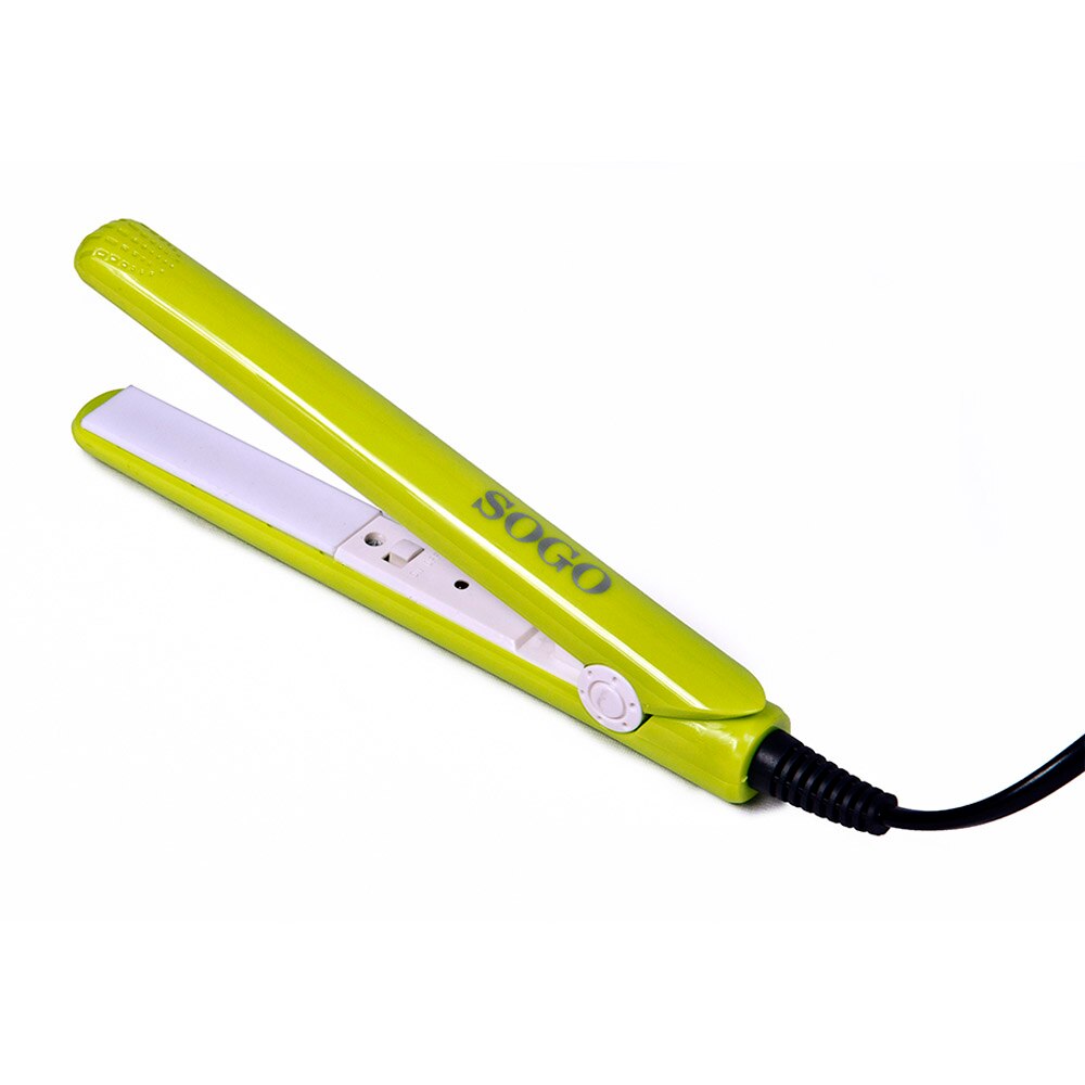 Lisseur de cheveux de voyage en céramique, confortable, puissant, portable, sûr, moderne, couleurs, lisseur de cheveux: Green Pistachio