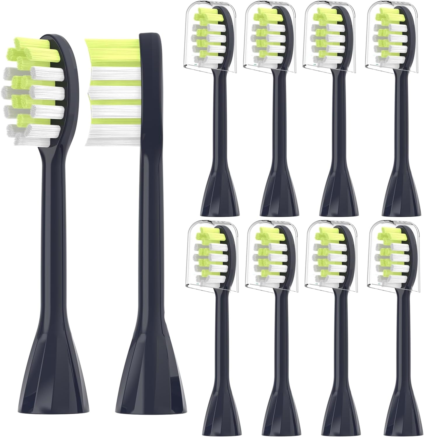 4Pack Replacement Toothbrush Heads Compatible with Ph One Soni care Electric Toothbrush Head HY1100 HY1200 BH1022: Blue