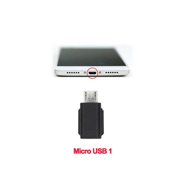 OSMO Pocket DJI adaptador de cámara teléfono conector interfaz Android Micro USB a TYPE-C a IOS convertidor enchufe para DJI OSMO Pocket: Grey