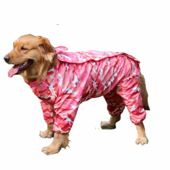 Rood Groen Camouflage Grote Hond Regenjas Waterdichte Regen Jassen Jas Kleding Apparel Labrador Golden Retreiver Samojeed: Rood / XXL 30