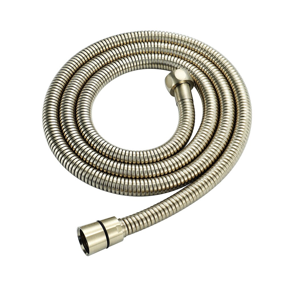 1.5m Bathroom Shower Hose, Multi-color Stainless Steel Hose, Copper Double Buckle Shower Hose Shower Accessories Shower Hose: C