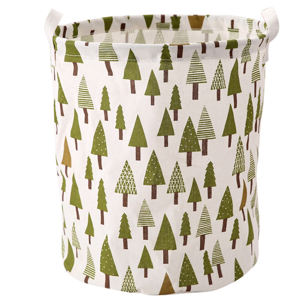 Printed Household Foldable Toy Clothing Storage Bag Laundry Basket Home Sundries Storage Barrel Laundry Baskets Boxs: G