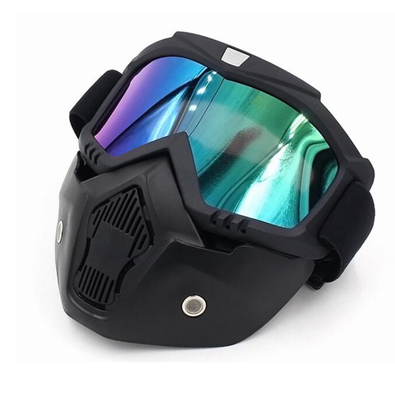 De Meest Populaire Afneembare Modulaire Masker Bril En Mond Filter voor Motorhelm Moto Casque Casco Capacete