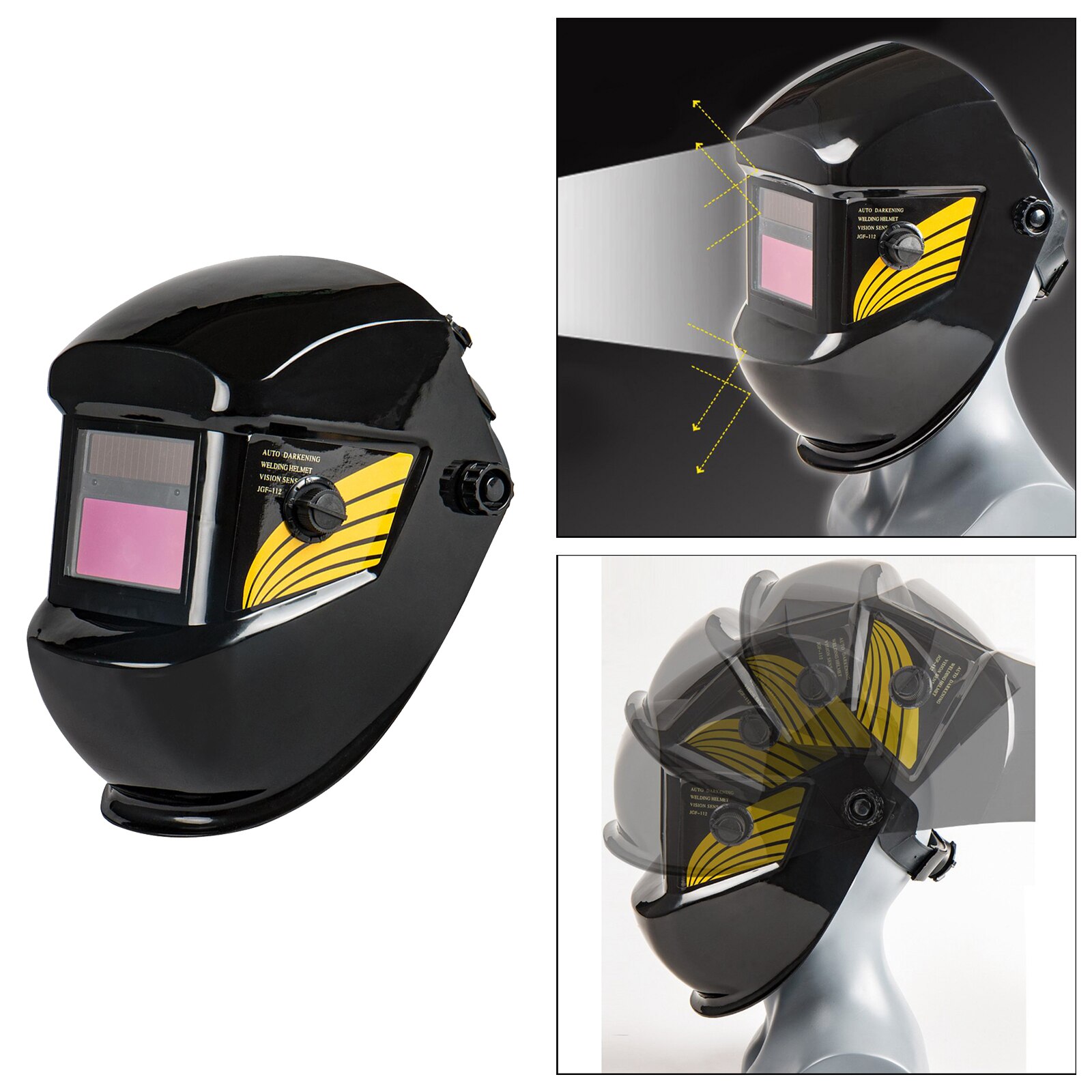 Solar Auto Darkening Welding Helmet Eye Face Protector Shade Cap