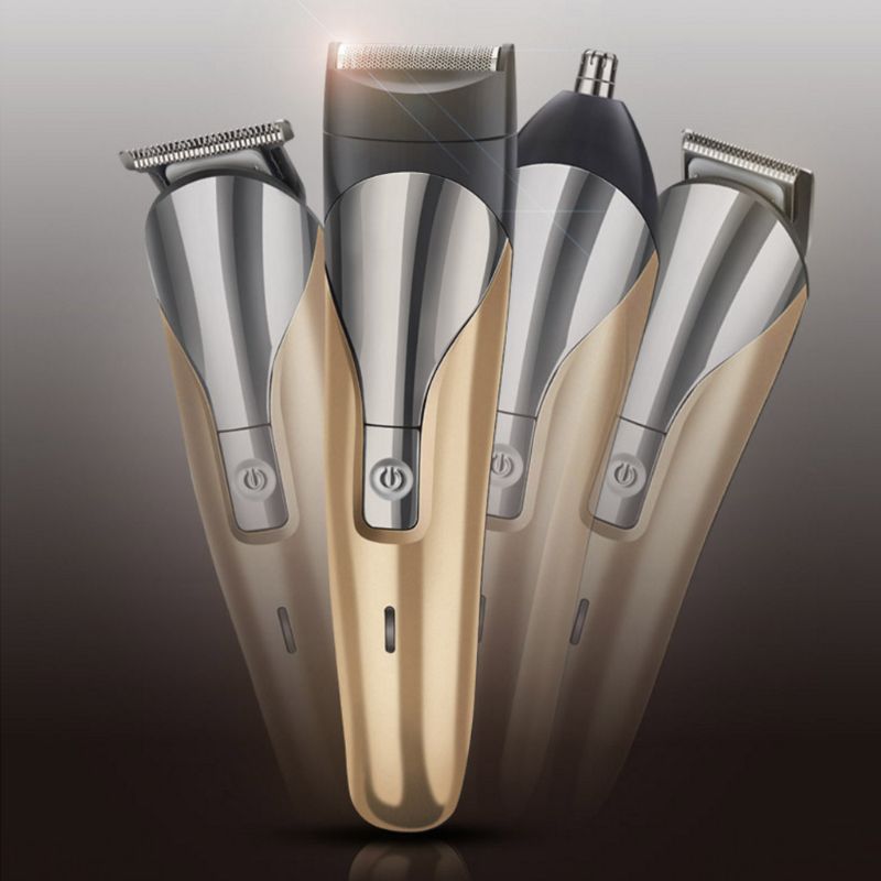 1Set Multi-function Beard Shaver Sideburns Nose Hair Trimmer Men Grooming Kit 95AC