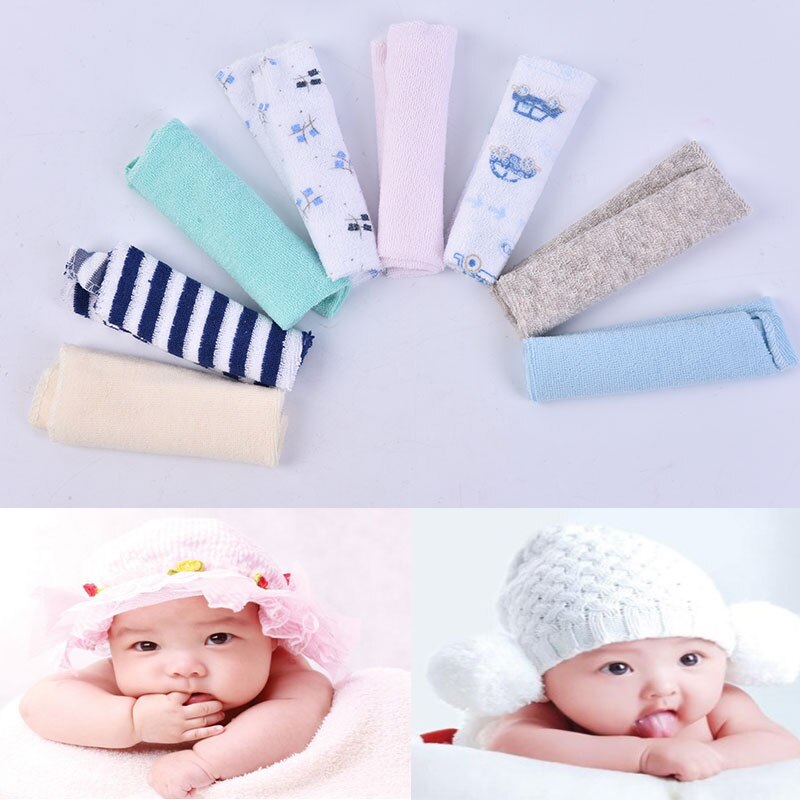Baby Unisex 8-Piece Colorful Saliva Towel Set Baby Little Clothes Shower