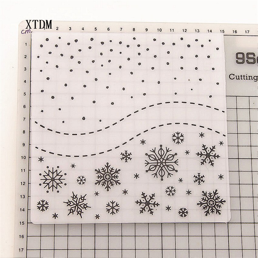 Carte artisanale flocon de neige en plastique, fabrication de carte en papier album décoration de mariage clip gaufrage dossiers