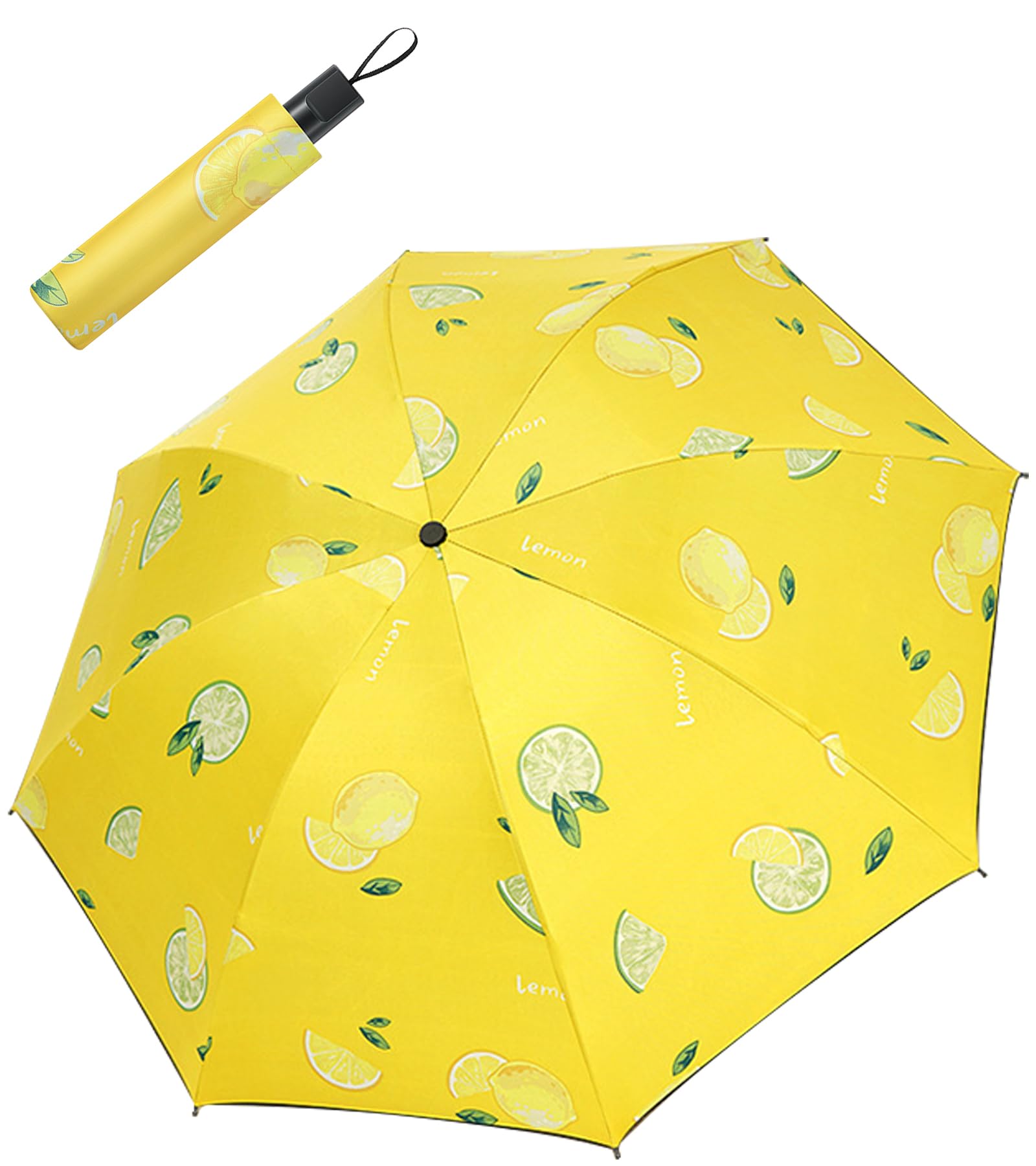 Travel Portable Mini Sun & Rain Folding Anti UV Umbrella, Compact Umbrella for Car, Lightweight UV Protection Windproof Umbrella: grey