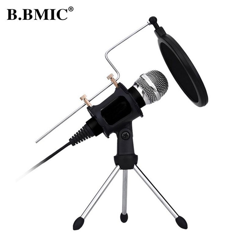 Wired Desktop Microphone Singing Broadcasting Condenser Microphone