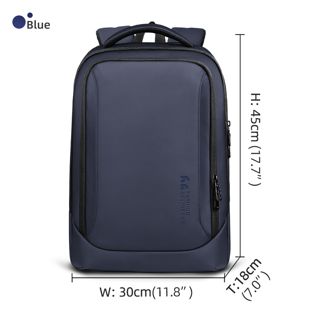 Heroic Knight Plecak podróżny służbowy Męski plecak na laptopa o dużej pojemności dla 15.6" Fashion Boy Plecak szkolny z portem USB: Niebieski