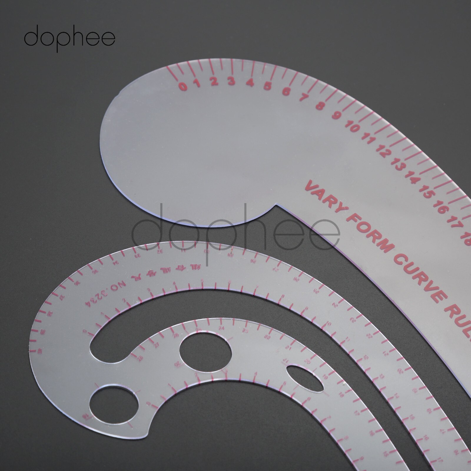 Dophee 1 stks Multi-stijl Naaien Patchwork Heerser Franse Curve Metrische Liniaal Voor DIY Kleermaker Naaien Dressmaking