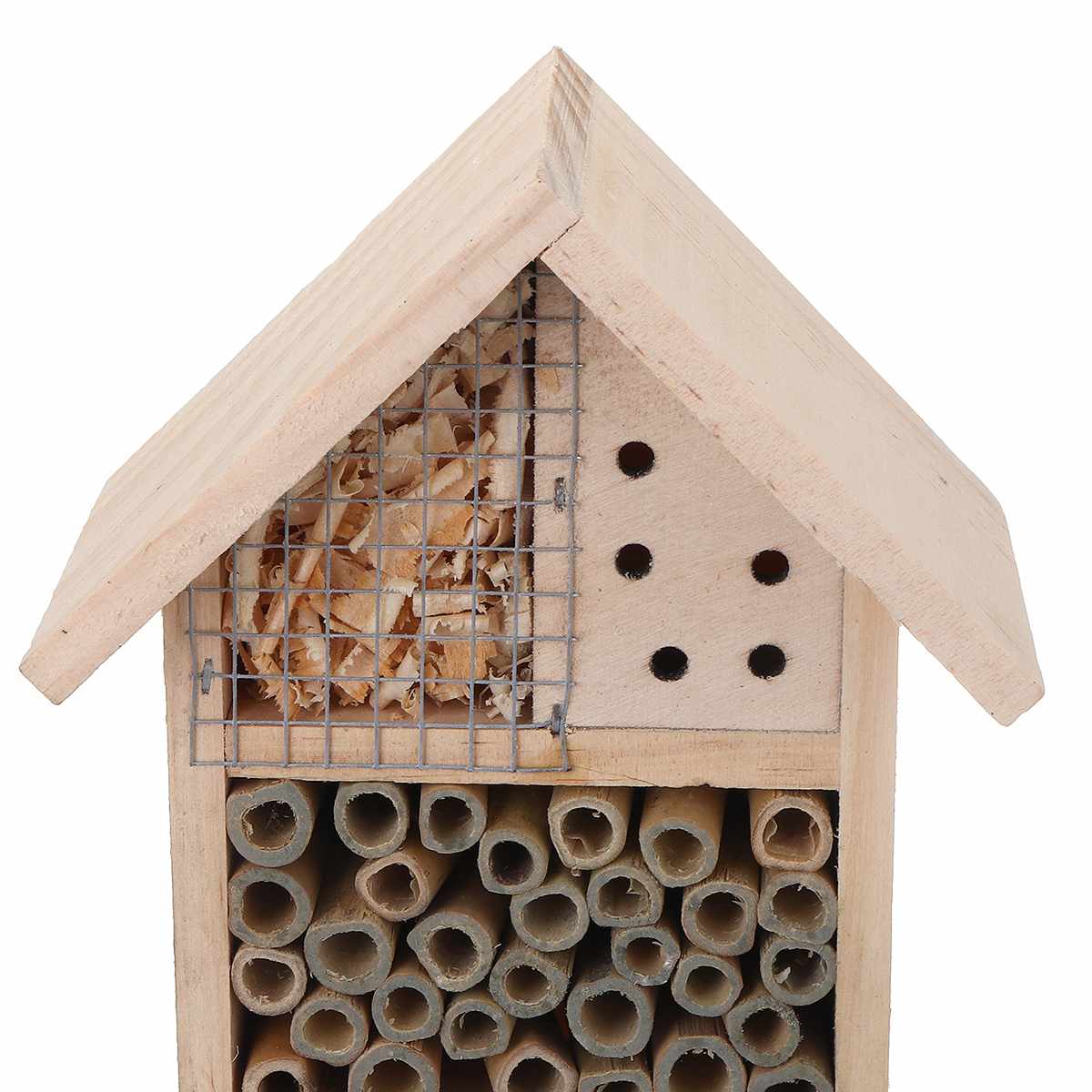 Beehouse Honey Tools Insect Bee House Wooden Insect Bee House Wood Bug Room Hotel Shelter Nests Box Bee House Garden Decoration