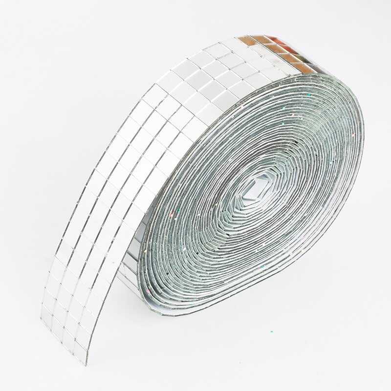 Piastrelle a mosaico per specchi quadrati in vetro argento/oro autoadesivi per artigianato fai-da-te adesivo da parete con specchio in vetro decorazione domestica: sliver-10x10grid / 4cmx3meters