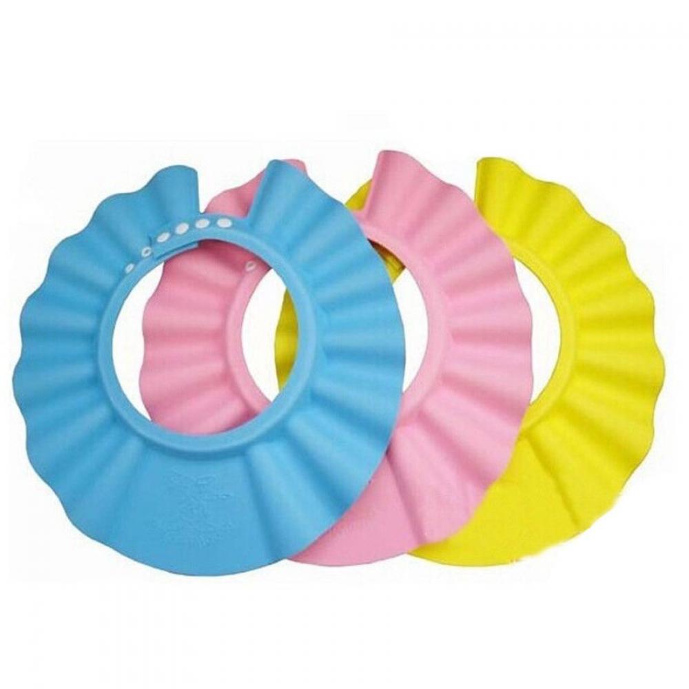 Baby kinderverzorging oogbeschermer hoed badmuts hoed baby kinderen zacht verstelbaar wasschild haarschild shampoo bad bad douchekap