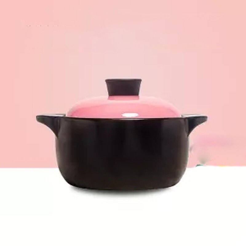 Ceramic Pot Casserole Cooker Soup Gas Household Ceramic Stone Pot Fire Heat Resistant High Temperature Jar Soup Porridge Pot