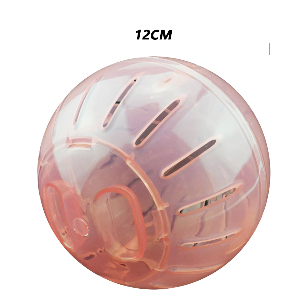 Hamster ball leker 10/12cm antistress kjæledyr trening jogging løpeballer for små kjæledyr chinchilla gnager rotte mus produkter: Rød / 12cm