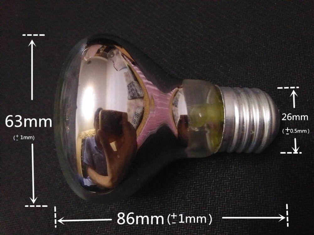 Bathroom heating Lighting bulb Reflective bulb Plating bulb R63 230V 40W