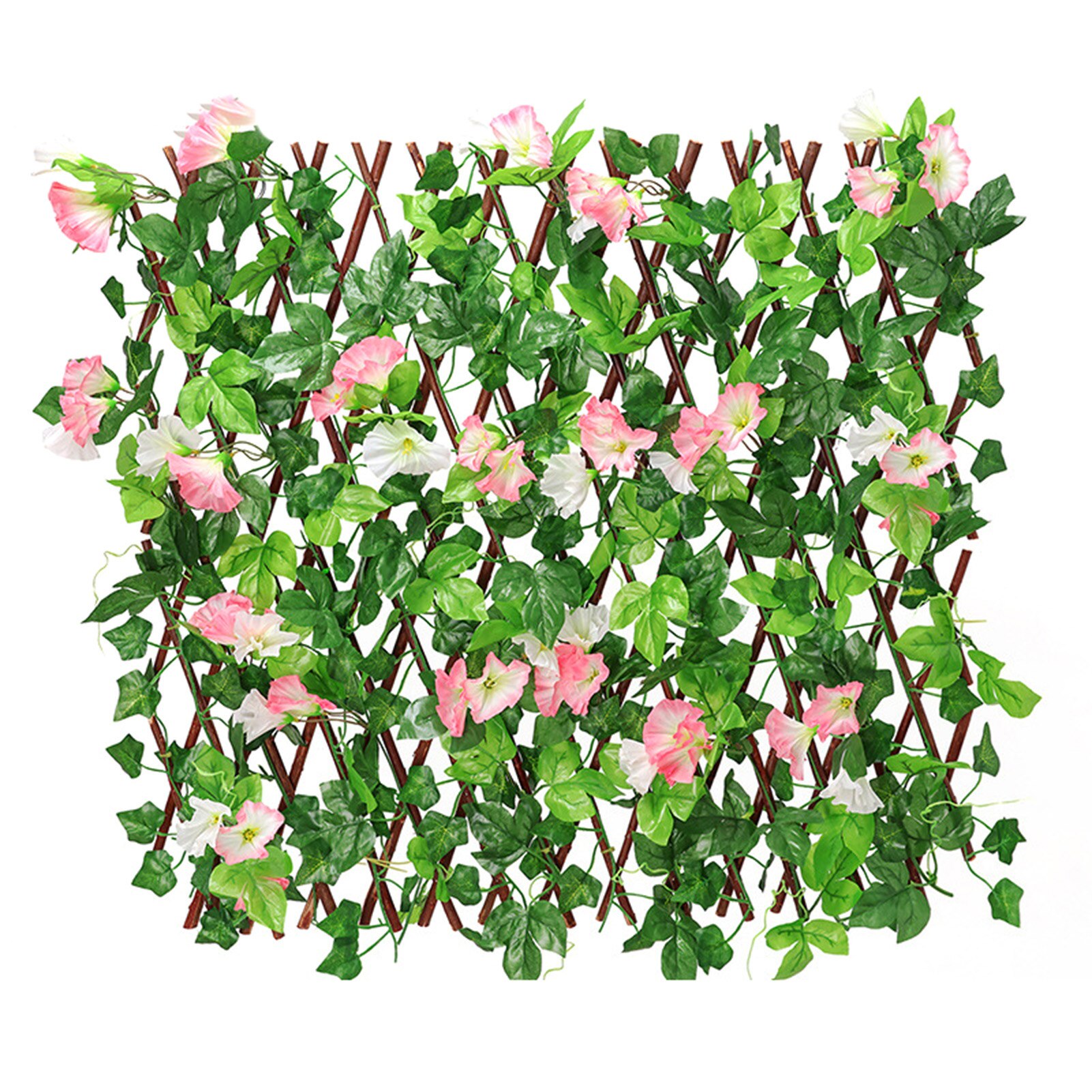 Retractable Artificial Wooden Fence Privacy Fence Garden Hedge Leaf Net Wooden Home Restaurants Wall Decoration: C