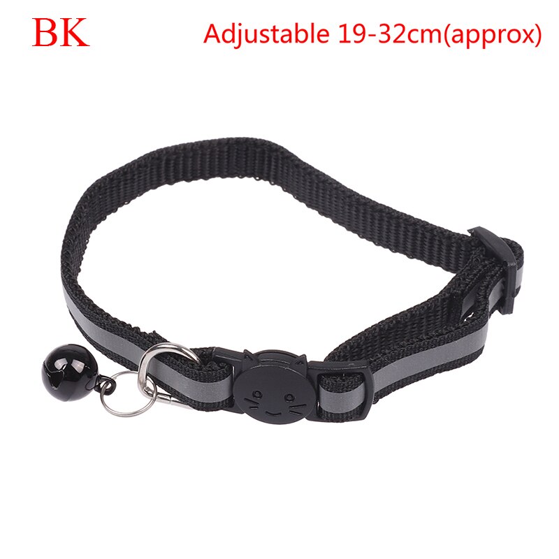 1PC breloque réfléchissante et cloche chat collier de chien sécurité élastique réglable produit pour animaux de compagnie: 1