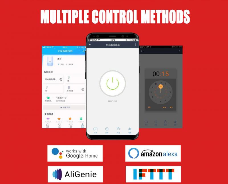 1/2/3PCS EU Wifi Switch Remote Control Socket Intelligent Timing Socket Wireless Socket Home Power Socket