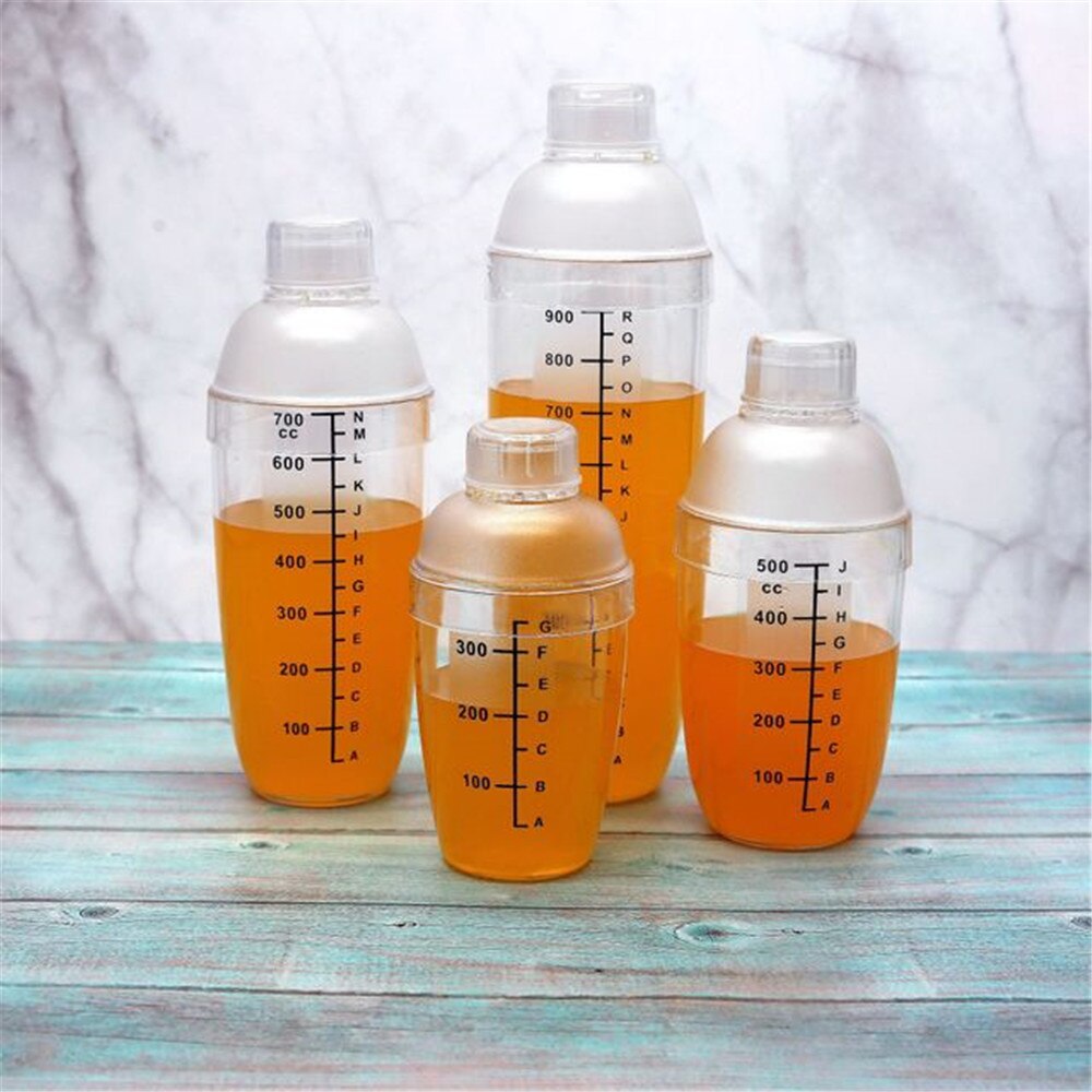 Agitador de plástico transparente para coctel y vino mezclador de bebidas, coctelera para bebidas, utensilios de Bar para barman, 300/500/700/1000ml