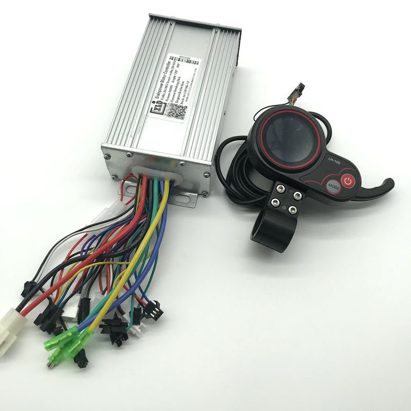 36/48V 60V 500/600W Electric Scooter Speed Controller And LH100 LCD Display E-bike Motor Driver Controller and LH100 LCD Display
