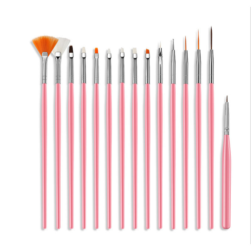 Beateal Nail Brush Set For Manicure Gel Brush For Nail Art For Acrylic Brush For A Manicure For Pinceau Nail Art Pour ongle: pink