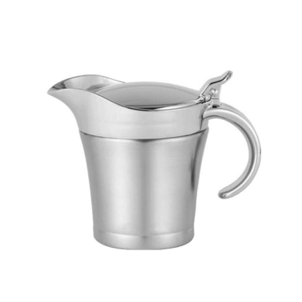 Dubbele Isolatie Saus Fles Brede Mond Rvs Saus Kan Kruiden Pot Sapkop Steak Saus Cup Keuken Accessoires