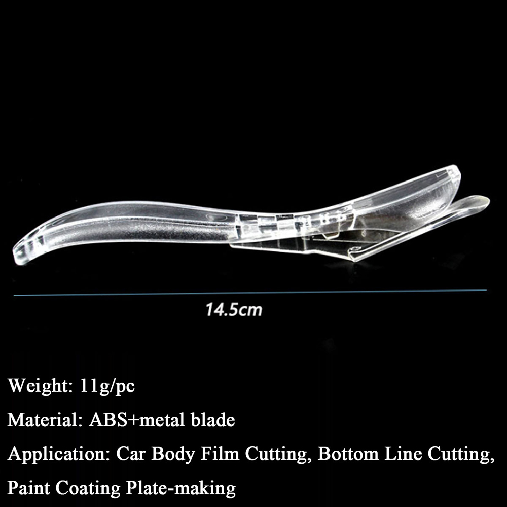 2 Stuks Vinyl Wrap Film Cutter Veiligheid Papier Duckbill Mes Auto Sticker Vinyl Veiligheidssnijder Muur Snijmes Gereedschap