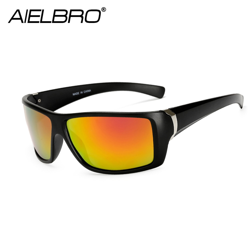 AIELBRO hommes polarisé cyclisme lunettes de soleil dégradé mâle conduite verre UV400 polarisé lunettes Style lunettes lunette