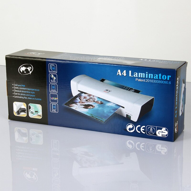 A4 Quick Warm-Up Laminator Machine and Cold Laminating Machine for Document Photo Picture Credit Card Home Office School Use