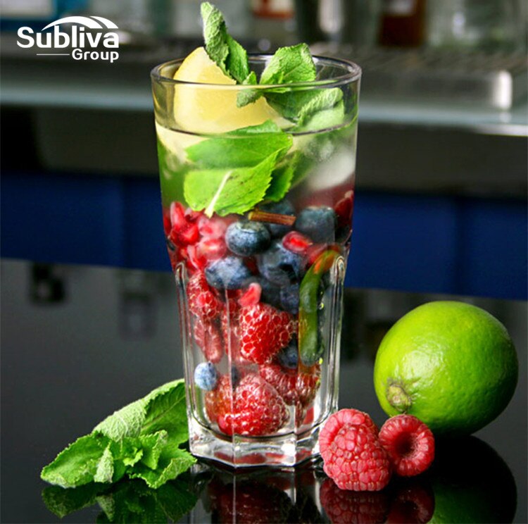 Copa de cóctel de vidrio Mojito de 380ml, Bar, taza de bebida larga, copa de jugo Colin, copa de vino, Mujito, vaso de zumo de fruta