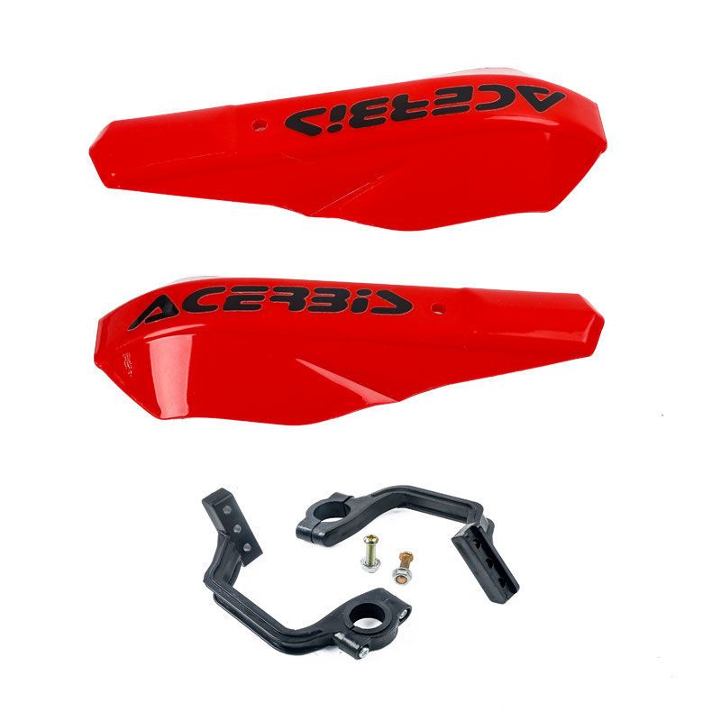 Para ktm honda yamaha suzuki pit bicicleta da universal motocicleta mão guardas lidar protetor handguard guiador pro: Vermelho