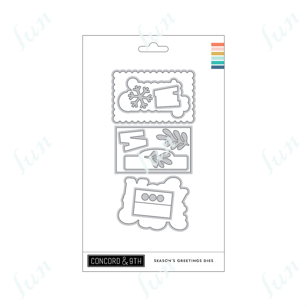 Joyful and Merry Christmas Metal Cutting Dies Clear Stamps Scrapbooking Icons Stencil Pack Album DIY Embossing Craft