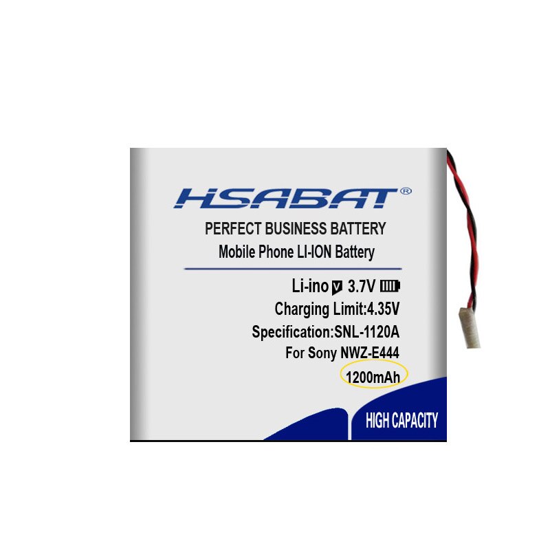 Batterie 1250 MAh Pour Lecteur MP3 Sony NWZ-E444, E445, E345, Etc. - Remplacement Compatible, Haute Capacité - 10