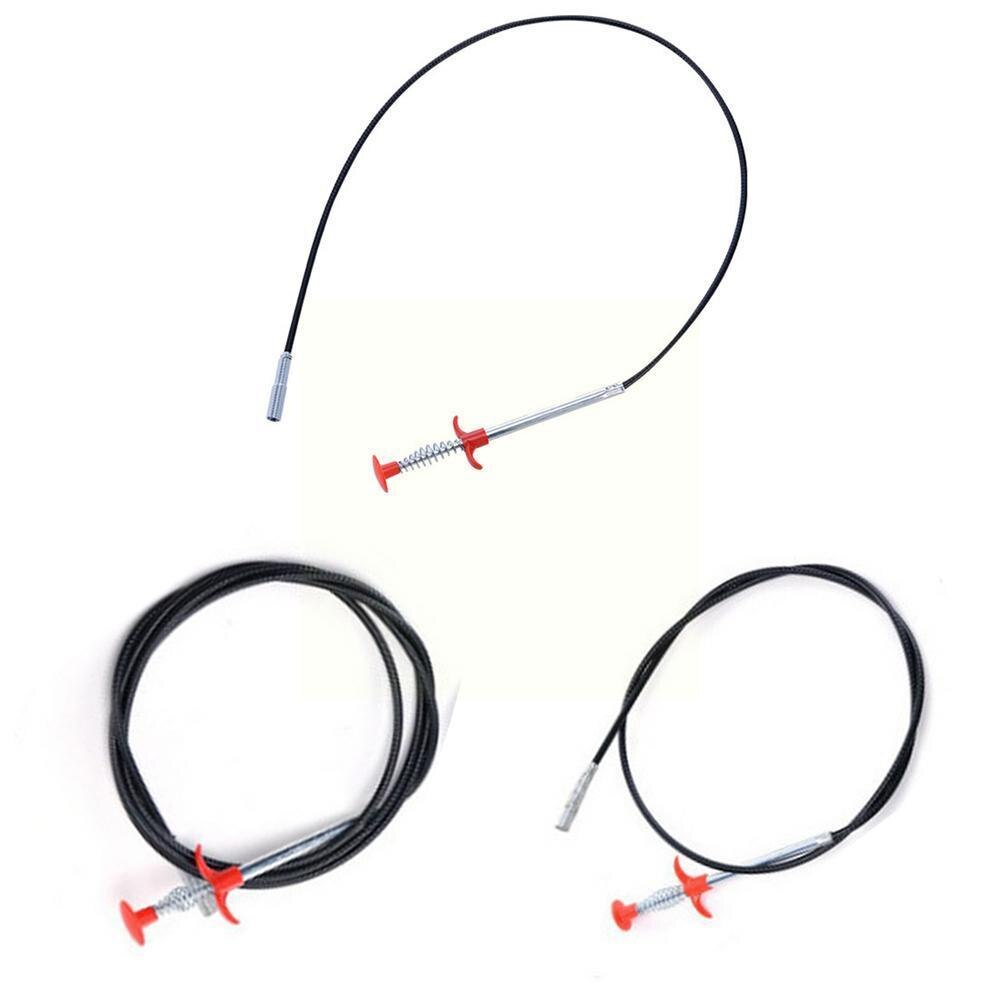 100cm Pipe Dredge Pipeline Cleaner Household Bathroom Gripper Drainage Bathtub Kitchen Cleaning Bendable Sewer Sewage Sink B2q8