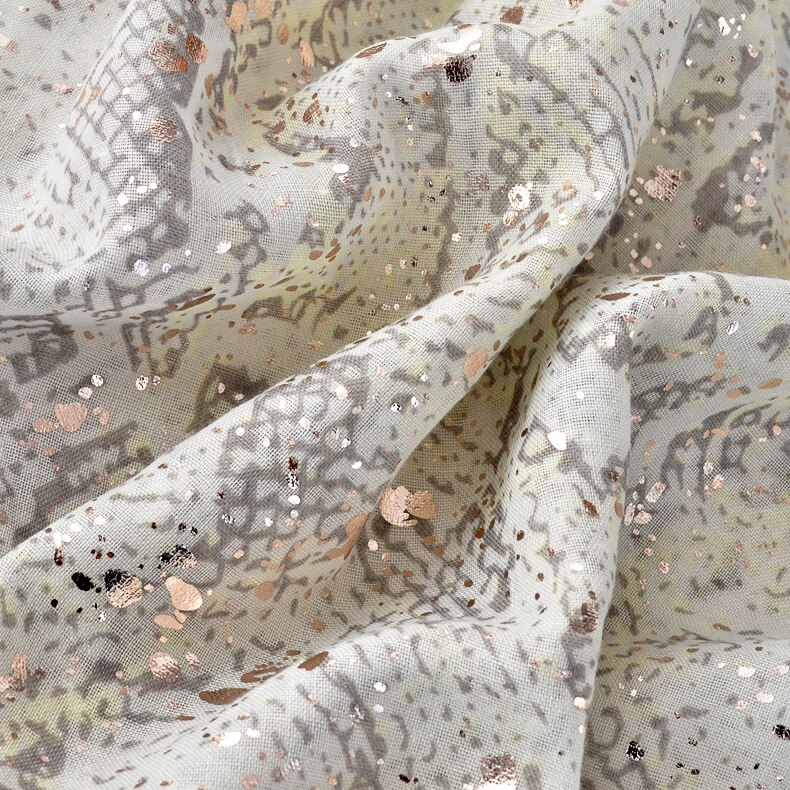 Phle Snake Print Sjaal Zilver Flash Sjaal Sjaal Vrouwen Fabriek