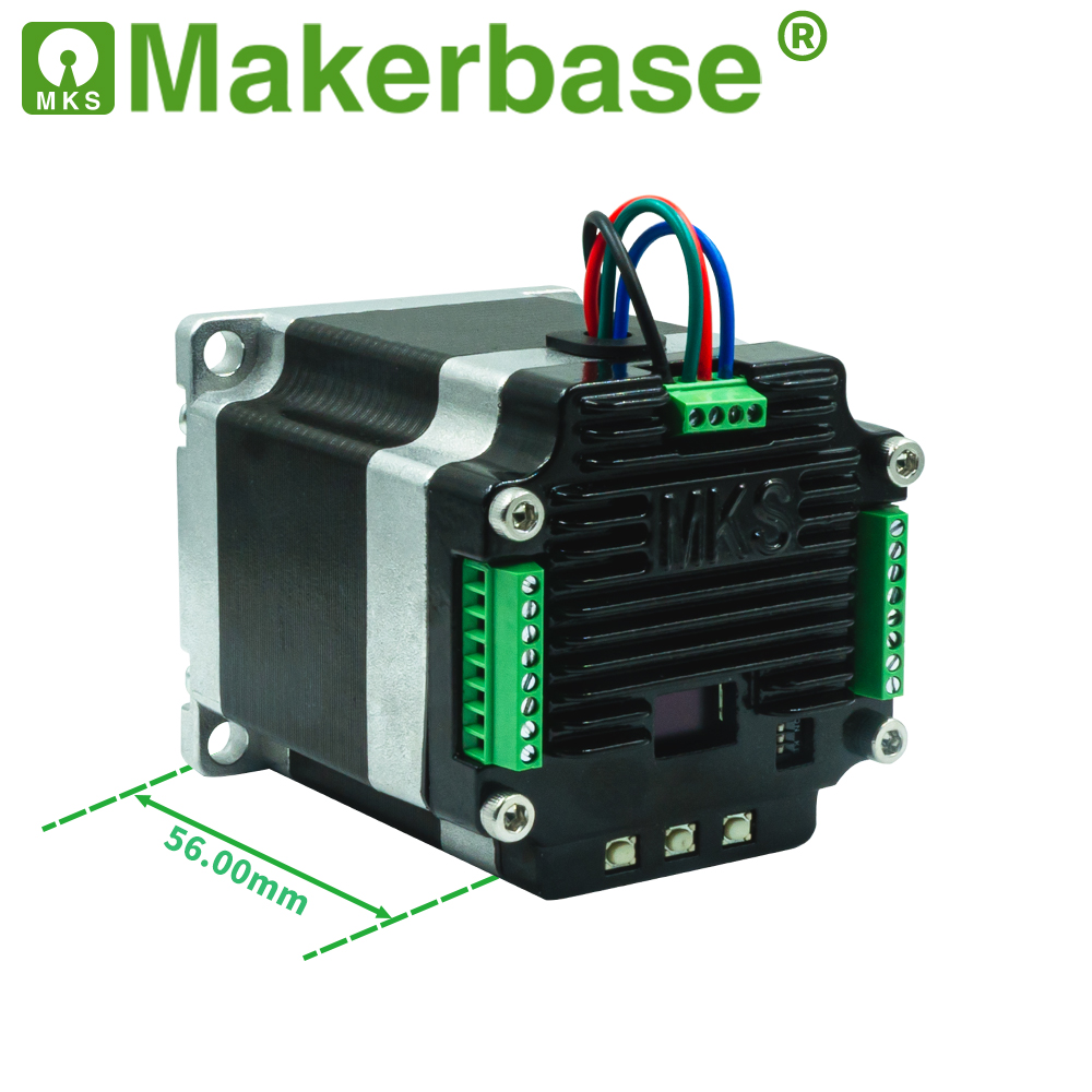 Makerbase mks servo 57d nema 23 lukket loop stepper motor driver cnc 3d printer til gen_l foc stille og effektiv: Rød