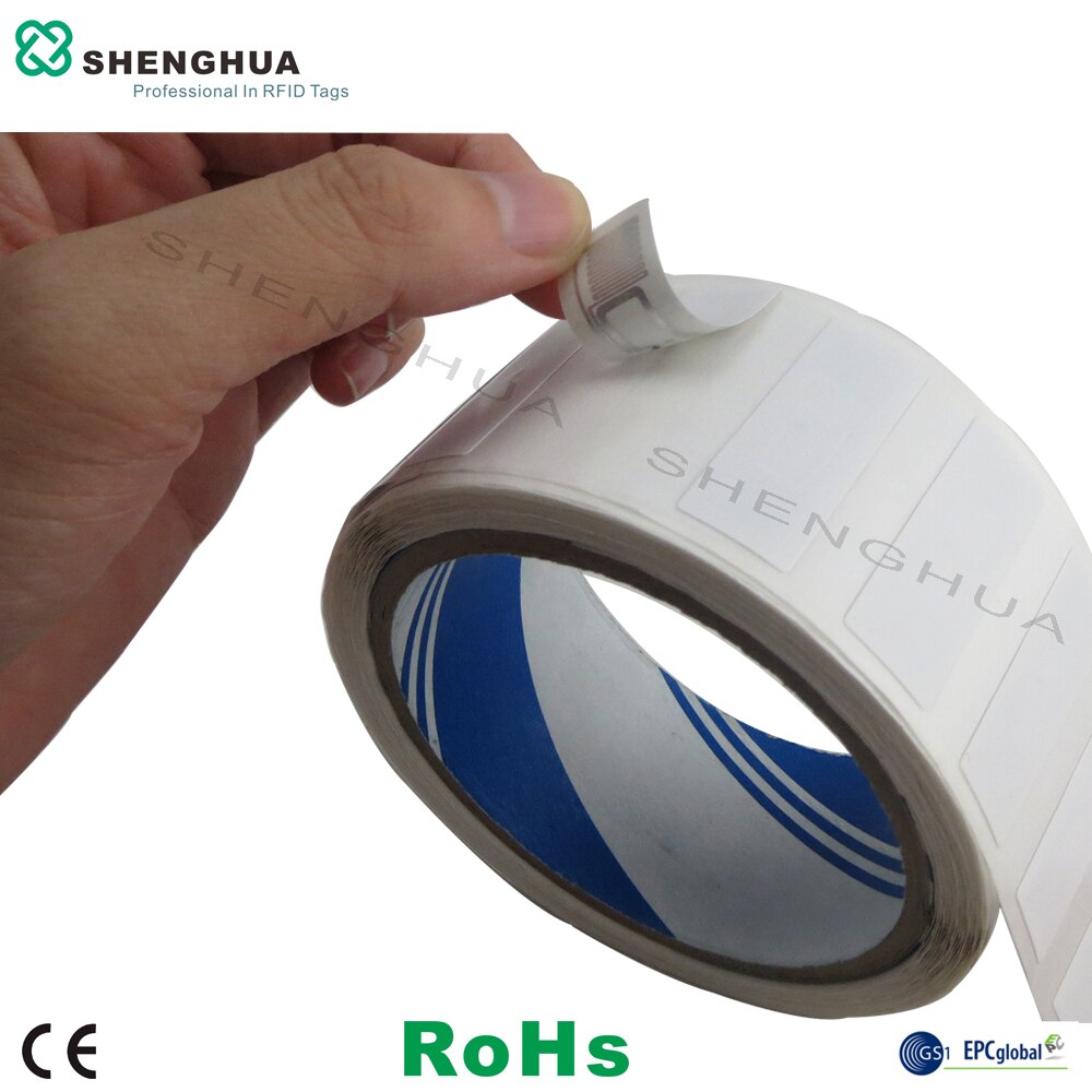 10pcs/pack UHF Passive Smart RFID Small Label PET Waterproof High Temperature Resistance RFID Sticker Printable For Tracking