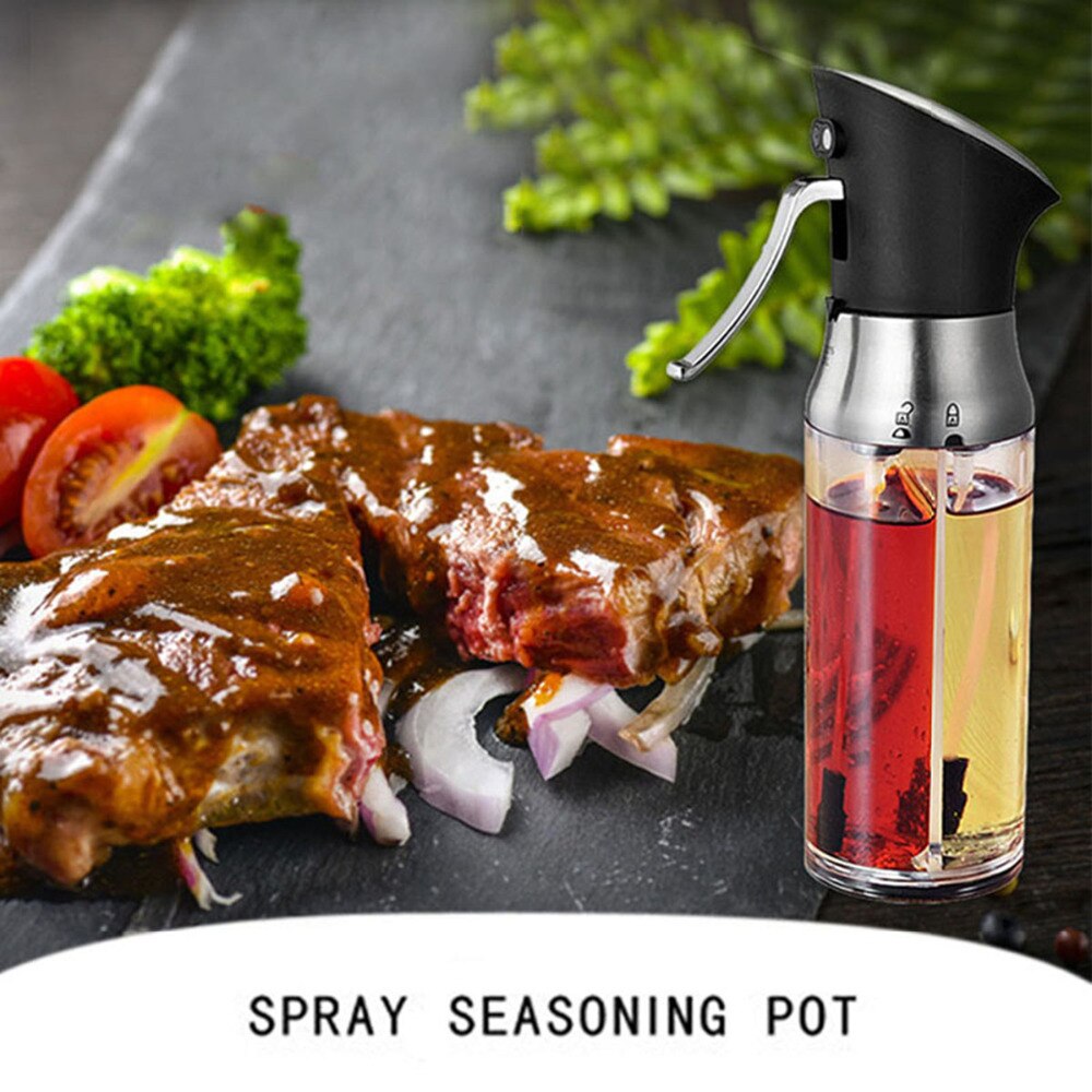 2-In-1 Rvs Olie Spuit Jus Boten Spuiten Pot Azijn Flessen Saus Keuken Koken Gereedschap Gebraden bakken Doseer Tool