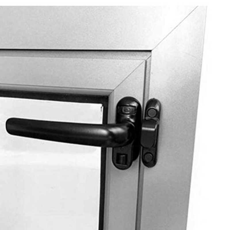 Dør- og vinduesgreb sort lås vindue vindueslås hjulgreb sort-abfp