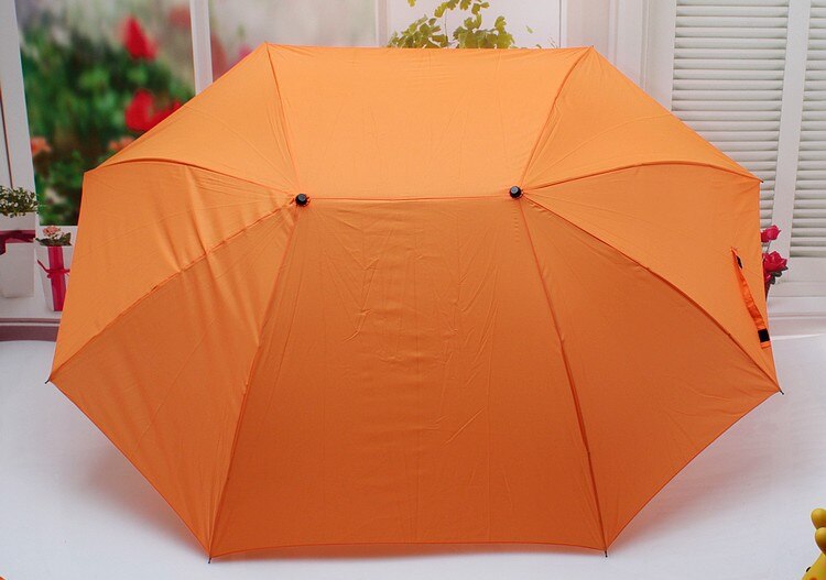 Palon kvinde/kvinde par mor og børn paraply 3 folde ikke-automatisk paraply: Orange
