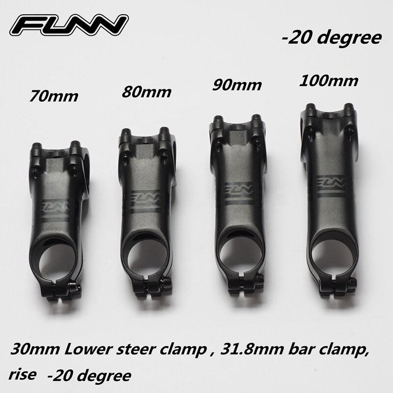 Manillar de montaña FUNN británico soporte negativo-20 grados ligero de alta resistencia 80/90/100/110 mangos SLK