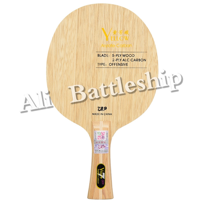 original 729 Black Blue Yellow ALC Carbon Table Tennis Blade Offensive for Ping Pong Racket Bat