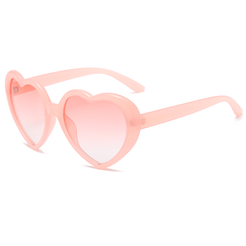 Occhiali da suola sfumati fantasy polarizzati alla moda Occhiali da vista popolari con cuore di pesca Occhiali da suola anti UV design arcobaleno colorato: Arancione