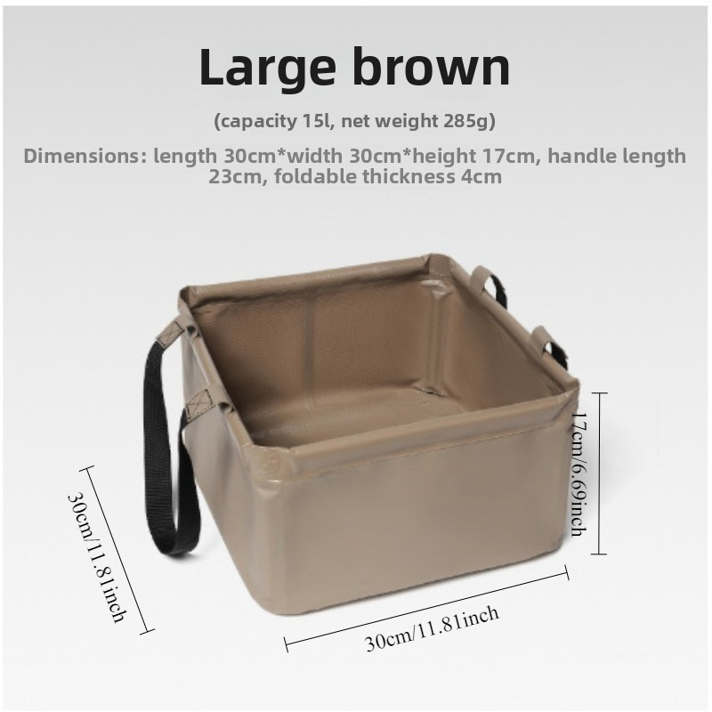 1 STKS Outdoor Opvouwbare Gootsteen Draagbare PVC Emmer voor Camping Opvouwbare Opslagcontainer met Grote Capaciteit Reizen Wandelen