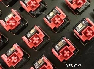 1PCS Keyboard switch Mechanical shaft: green