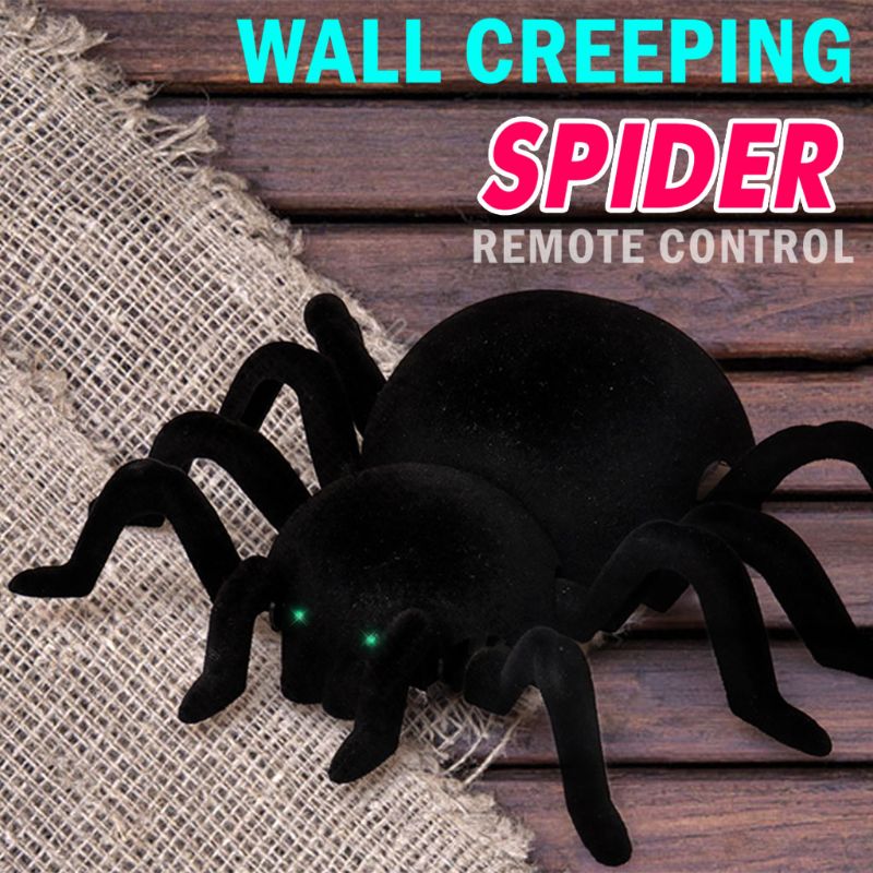 Araña de Control remoto, Lobo aterrador, Robot araña realista, novedad, juguetes, de Halloween