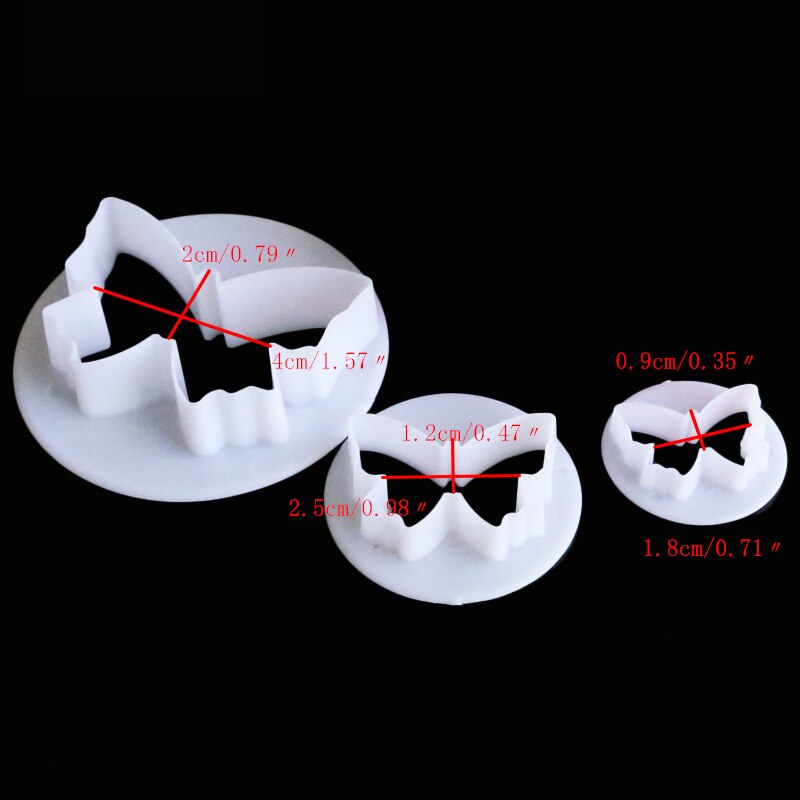 Wotoy Lot De 7 Emporte-pièces Papillon – Acier Inoxydable – Pour Biscuits, Fondant, Pâte